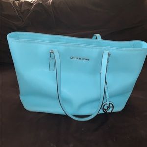 Blue Michael Kors Tote